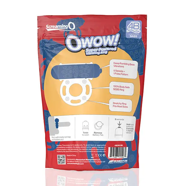 Screaming O 4B OWow Vibrating Cockring - Cock Ring