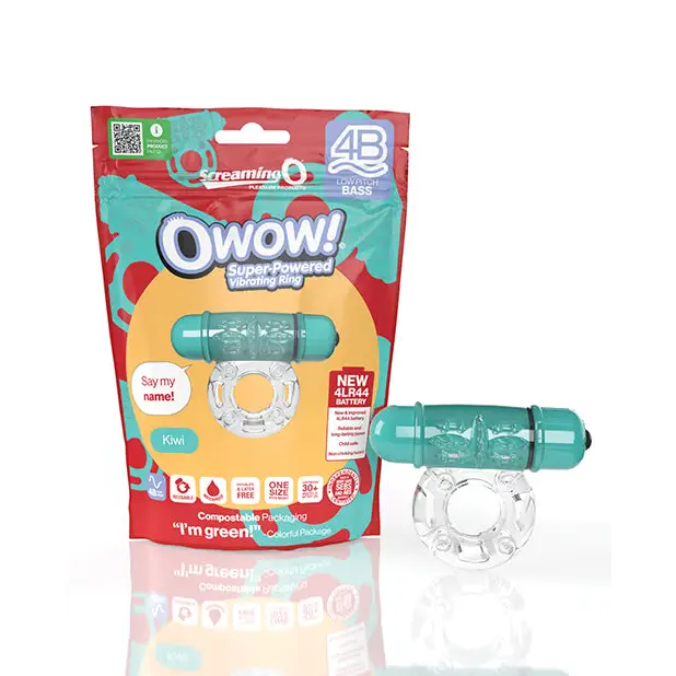 Screaming O 4B OWow Vibrating Cockring - Green - Cock Ring