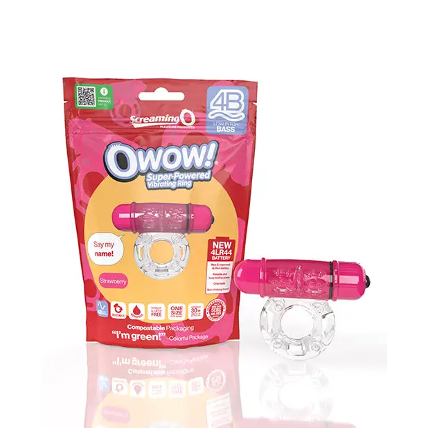 Screaming O 4B OWow Vibrating Cockring - Pink - Cock Ring