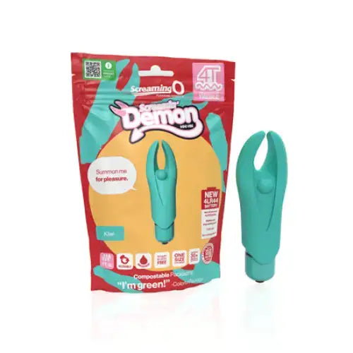 Screaming O 4T Demon Horned Mini-Vibrator - Green - Plain Vibrator