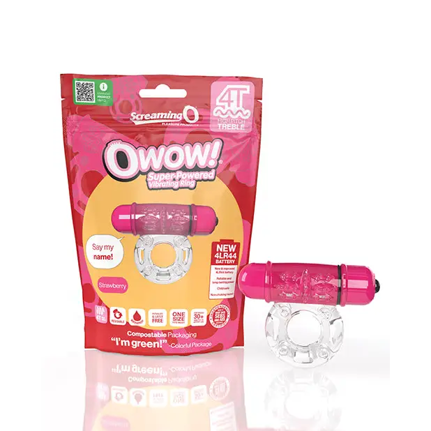 Screaming O 4T OWow Vibrating Cockring - Pink - Cock Ring