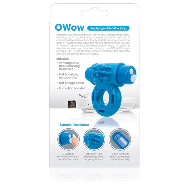 Screaming O Charged OWow Vooom Vibrating Cock Ring - Cock Ring