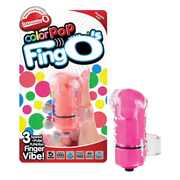 Screaming O Color Pop FingO Pink - Cock Ring