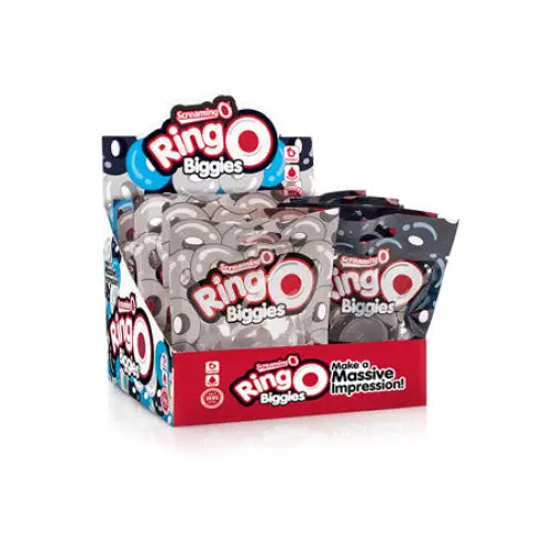 Screaming O RingO Biggies in POP box - Assorted Box of 18 - Cock Ring