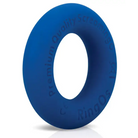 Screaming O RingO Ritz - Blue: Mega Stretchy Silicon Ring with ’I Love You’ Engraving