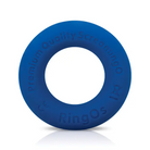 Screaming O RingO Ritz - Blue: Mega Stretchy Original Silicon Ring on White Background