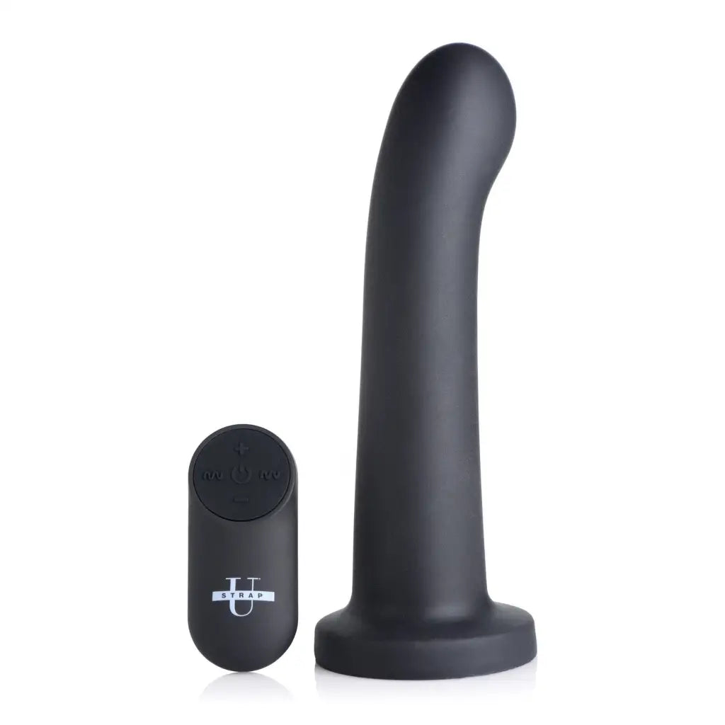 Strap U Plain Vibrator Secret G 21x Silicone Dildo With Remote Control at the Haus of Shag