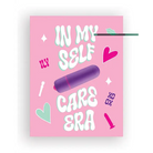 Self Care Era Naughty Greeting Card W/rock Candy Vibrator & Fresh Vibes Towelettes - Party Supplies