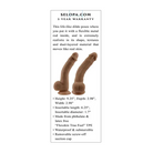 Selopa Natural Feel 7’’ Flexskin Dildo - Dark - Dongs & Dildos