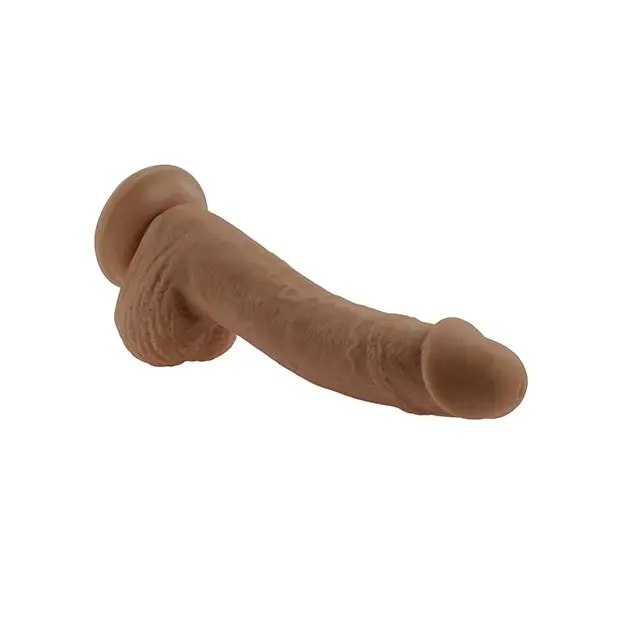 Selopa Natural Feel 7’’ Flexskin Dildo - Dark - Dongs & Dildos