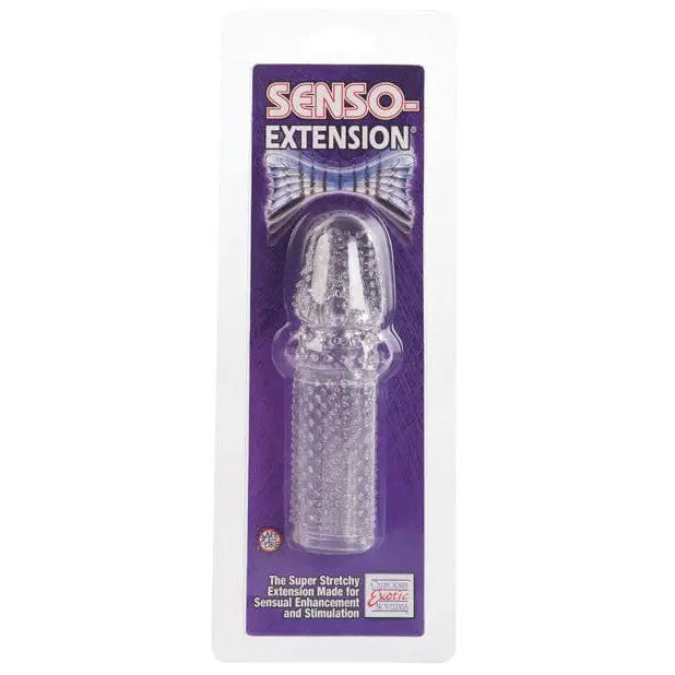 CalExotics Penis Enhancement Senso Silicone Extension - Clear at the Haus of Shag