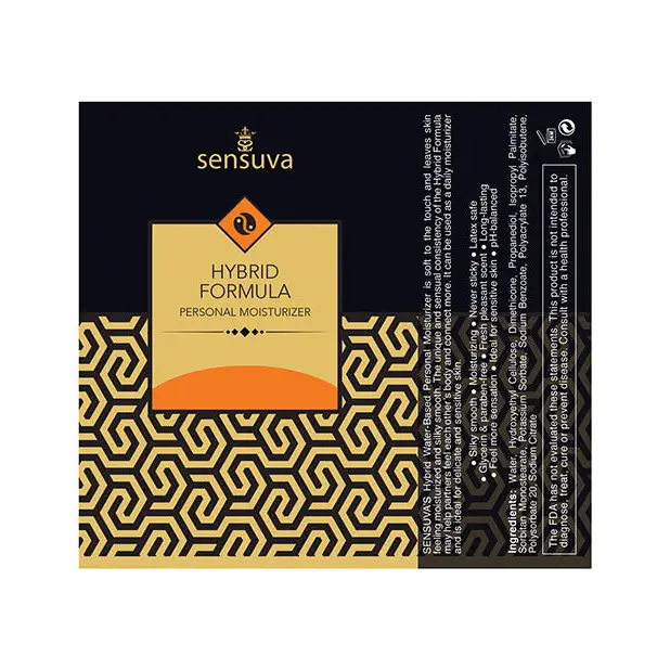 Sensuva Hybrid Personal Moisturizer Orange Creamsicle 4 oz. - Hybrid Lubricant