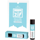 Sensuva Nip Zip Ice Cube Nip Balm in Strawberry Mint flavor in light blue packaging