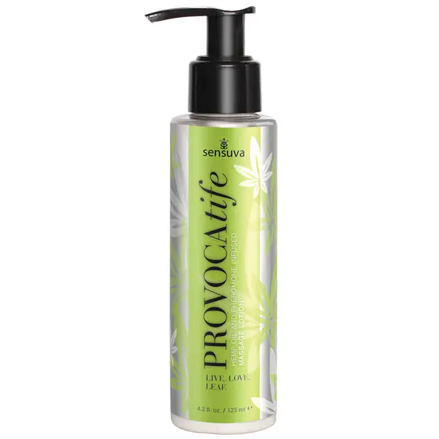 Sensuva Provocatife Hemp Oil & Pheromone-Infused Massage Lotion 4.2 oz. - Massage Oil