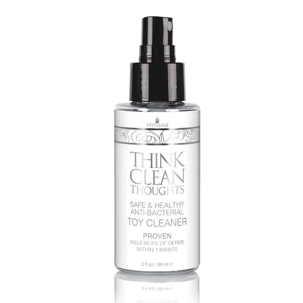 Sensuva Think Clean Thoughts Anti-Bacterial Toy Cleaner 2 oz. - Toy Cleaner