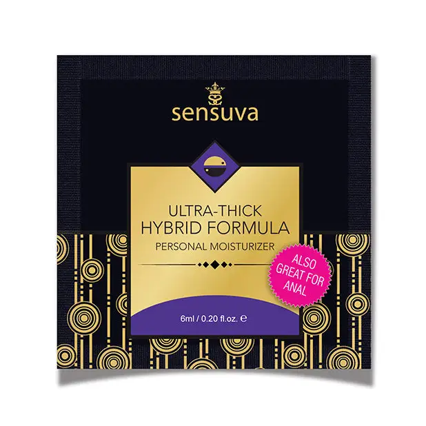 Sensuva Ultra Thick Hybrid Personal Moisturizer Single Use Packet - Unscented / 5.07 Oz - Hybrid Lubricant