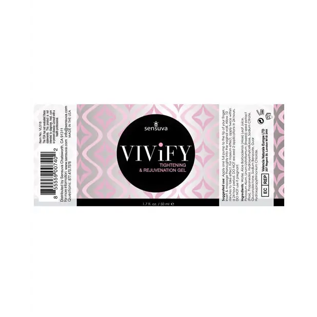 Sensuva Vivify Tightening and Rejuvenation Gel 1.7 oz. - Enhancers and Stimulants