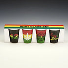 Set Of 4 Roast & Toast Shot Glasses - Drinkware