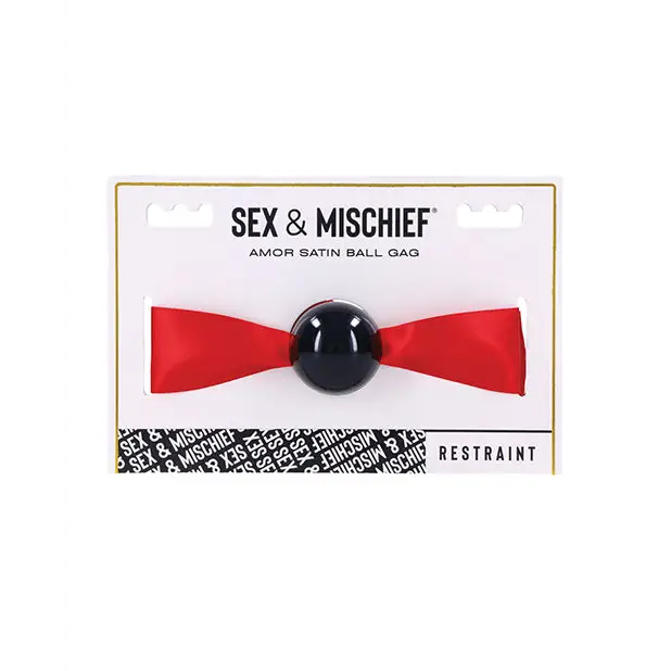 Sex & Mischief Amor Satin Ball Gag - Ball Gag