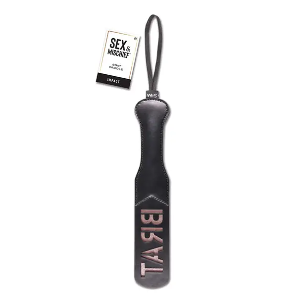 Sex & Mischief Brat Paddle - Black - Paddle