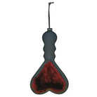 Enchanted Heart Paddle: Heart-shaped paddle with red furry surface and black handle