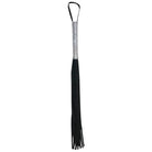 Sex & Mischief Sparkle Flogger: Black leather, rhinestone-studded handle, multiple tails