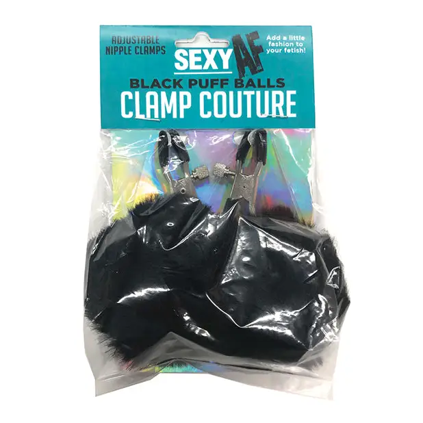 Sexy AF Nipple Clamps with Puff Balls - Nipple Clamp