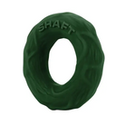 A green silicon Shaft C-Ring Medium Green with text displayed on it