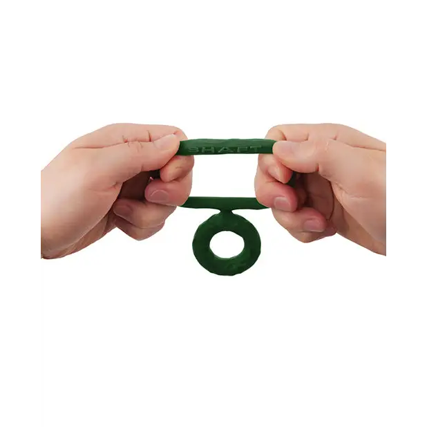 Shaft Double C-Ring Large Green - Green / Large - Cock Ring