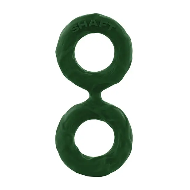 Shaft Double C-Ring Large Green - Green / Large - Cock Ring