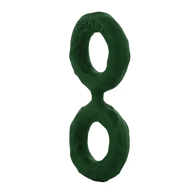 Shaft Double C-Ring Large Green - Green / Large - Cock Ring