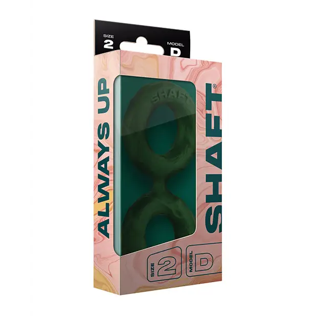 Shaft Double C-Ring Medium Green - Green / Medium - Cock Ring