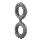 Shaft Double C-Ring Medium Grey - Gray / Medium - Cock Ring