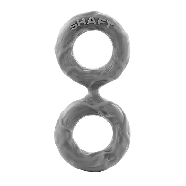 Shaft Double C-Ring Medium Grey - Gray / Medium - Cock Ring