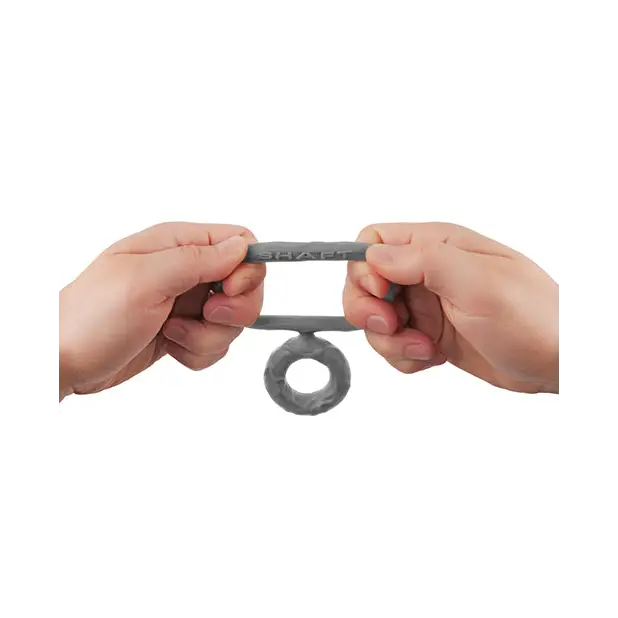 Shaft Double C-Ring Medium Grey - Gray / Medium - Cock Ring