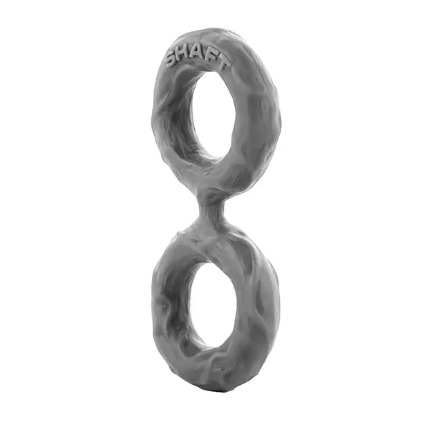 Shaft Double C-Ring Small Grey - Gray / Small - Cock Ring