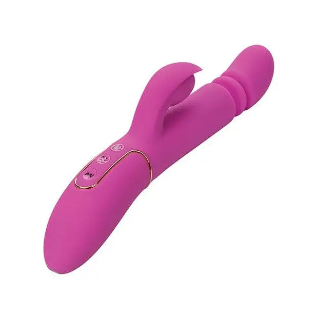 Shameless Slim Player Thrusting Rabbit Vibrator by CalExotics - Pink Vibrating Device