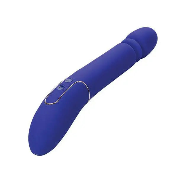 Shameless Slim Thumper: Blue Rechargeable Vibrator by CalExotics Displayed on Product Page