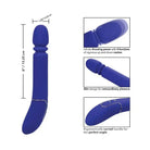 Shameless Slim Thumper: Blue Silicone Analr in CalExotics’ Thrusting Rechargeable Vibrator