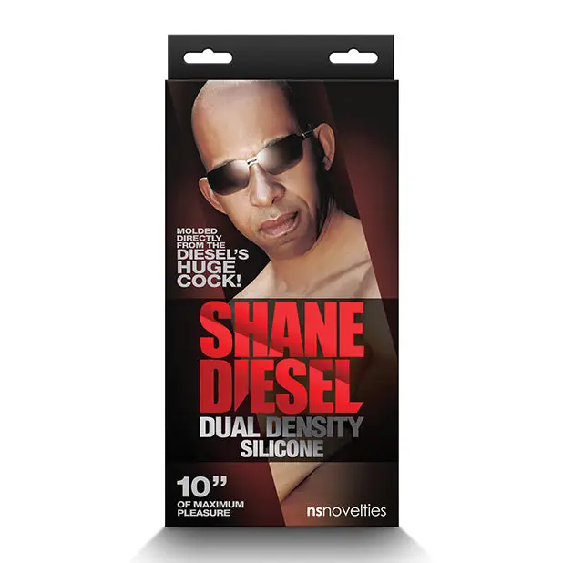 Shane Diesel Dual Density Silicone 10 in. Dildo - Caramel - Realistic Dildo