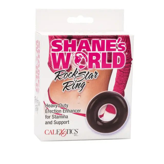 CalExotics Sextoys for Couples Shane's World Rockstar Ring Black at the Haus of Shag