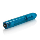 Blue glass pipe with black cap from Shanes World Sparkle Bullet collection