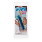 Blue plastic penis plug with handle from Shanes World Sparkle Bullet collection