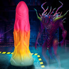 Rainbow-colored Creature Cocks Shape Shifter Alien Silicone Dildo with suction cup base