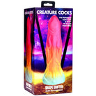 Colorful silicone alien phallus toy with suction cup base for Creature Cocks Shape Shifter