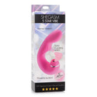 Shegasm 5 Star 10x Tapping G-Spot Silicone Vibrator with Suction in Pink Packaging