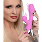 Shegasm Vibrator Pink Shegasm 5 Star 7x Suction Come-hither Silicone Rabbit at the Haus of Shag