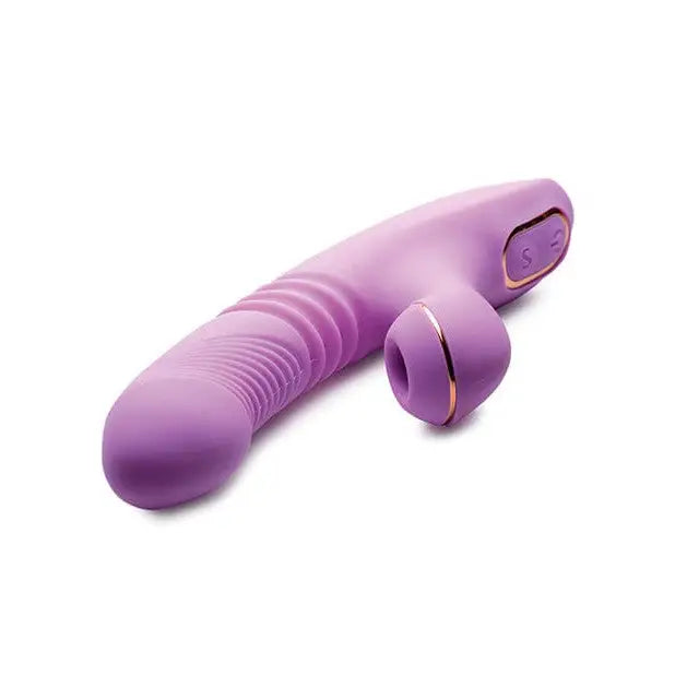 Shegasm Vibrator Purple Shegasm Pro Thrust Thrusting Suction Rabbit - Purple at the Haus of Shag