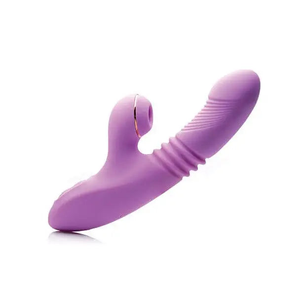 Shegasm Vibrator Purple Shegasm Pro Thrust Thrusting Suction Rabbit - Purple at the Haus of Shag