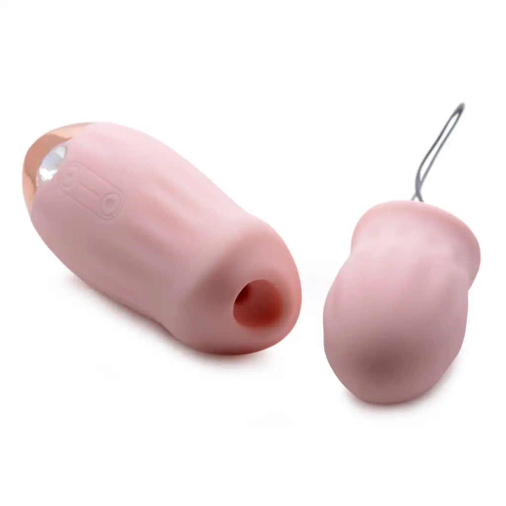 Shegasm Vibrator Pink Shegasm Tandem Teaser 10x Clitoral Stimulator With Bonus Egg Vibe at the Haus of Shag